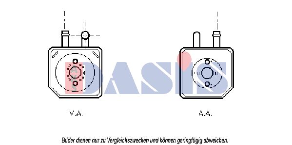 AKS DASIS масляный радиатор, двигательное масло 046004N